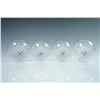 Image 3 : 4pc Star and Dot Etched Brandy Glasses