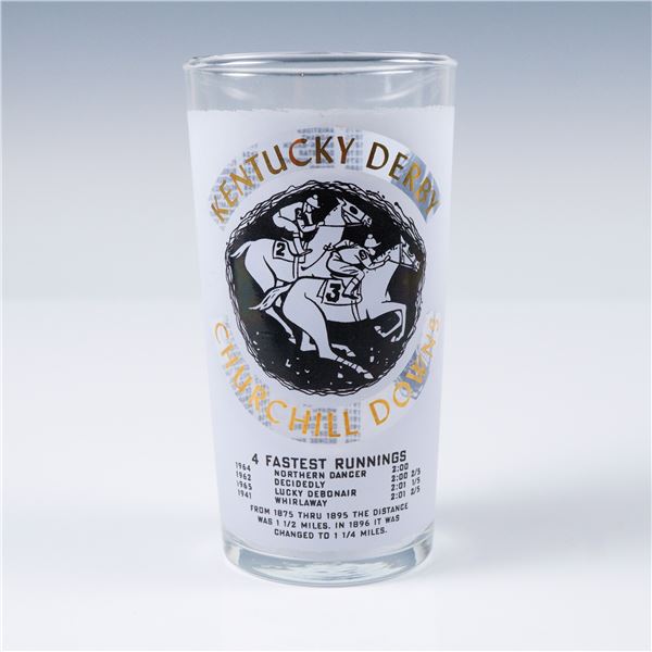 Vintage 1966 Kentucky Derby Churchill Downs Souvenir Glass