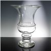 Image 1 : Clear Vase with Tiered Stem