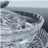 Image 2 : 3pc Cut Crystal Condiment Jar with Lid and Dish
