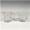 Image 1 : 2pc Glass Creamer and Teacup