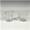 Image 2 : 2pc Glass Creamer and Teacup