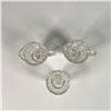 Image 2 : 3pc Vintage Glass Creamers & Spooner