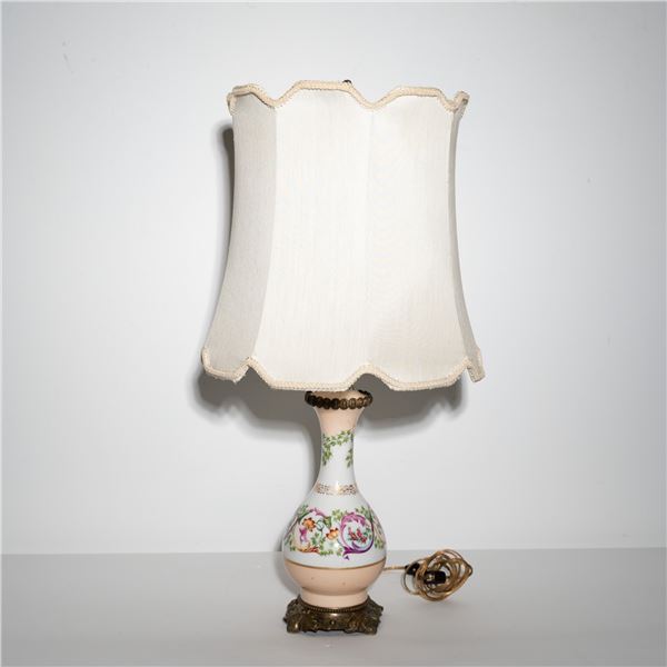 Floral Porcelain Table Lamp