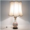 Image 3 : Floral Porcelain Table Lamp