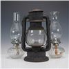 Image 1 : 3pc Group of Kerosene Lamps - Dietz and Lamplight Farms