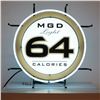 Image 1 : Original Miller MGD Light 64 Calories Neon Sign
