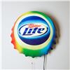 Image 2 : Miller Lite Rainbow Neon Bottle Cap Sign