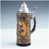 Image 1 : German Relief Beer Stein with Pewter Lid