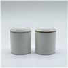 Image 2 : Pair of Royal Doulton Miniature Salt and Pepper Shakers