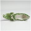 Image 4 : Porcelain Decorative Shoe Figurine with Green Floral Relief