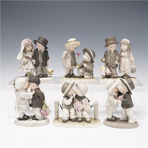 6pc Enesco Alaska Momma Children Figurines, Pretty as A Picture