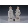 Image 1 : Pair of Bisque Porcelain Boy and Girl Figurines