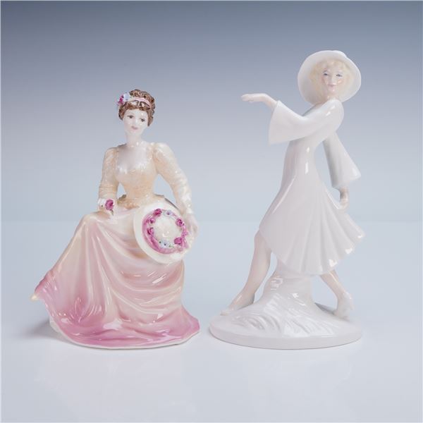 2pc Coalport Figurines, Lady in Lace and Zelda