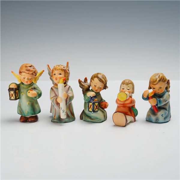 5pc Goebel Hummel Angel Figurines, Guiding Angel, Joyous News, and More