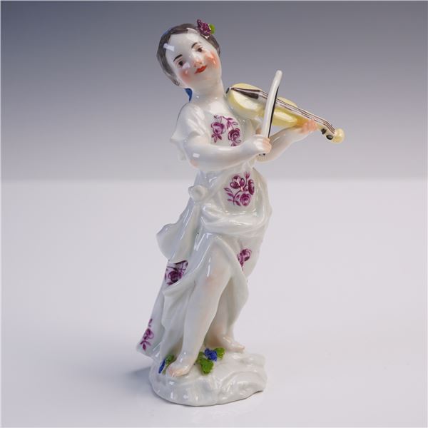 Porcelain Figurine, Girl Playing Violin