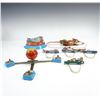 Image 3 : 7pc Vintage Tin Toys and Wind Up Carousel