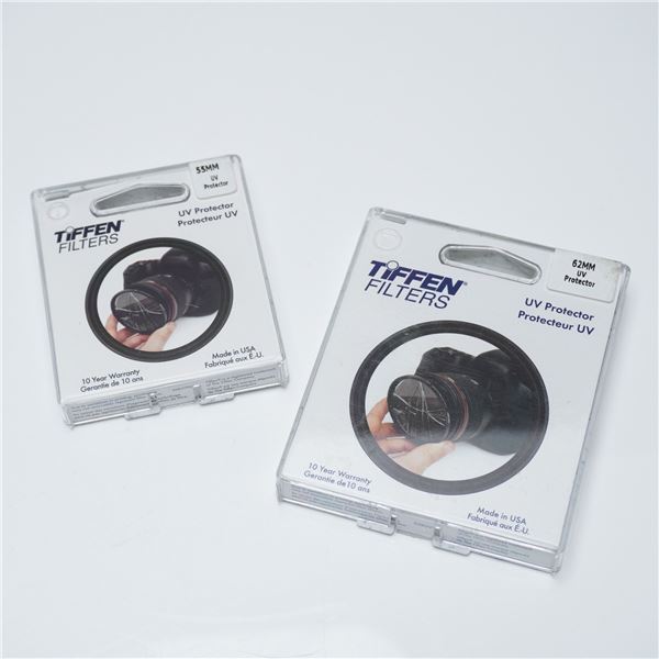 2pc Tiffen UV Protector Camera Lens Filters
