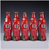 Image 6 : 6pc Coca-Cola Christmas Bottles and Santa Canister