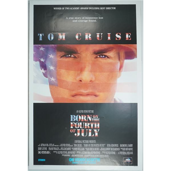 MCA Home Video Poster, Born on the Fourth of July