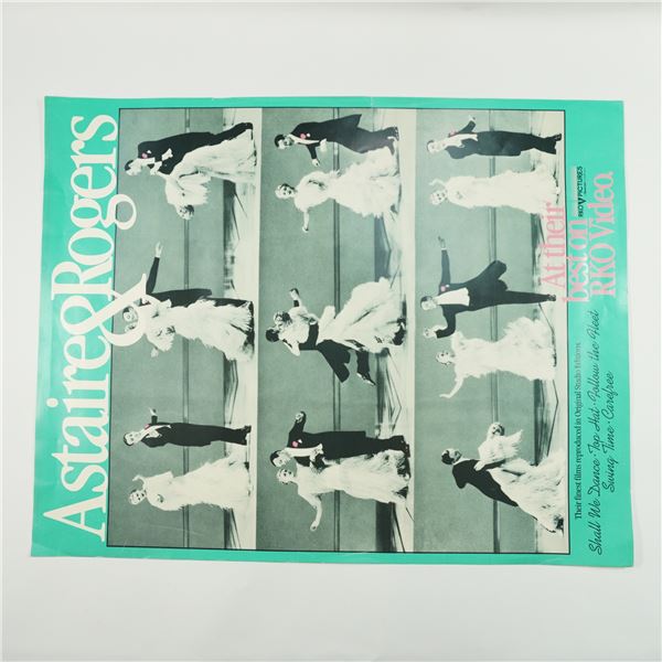 Astaire & Rogers RKO Video Promotional Poster