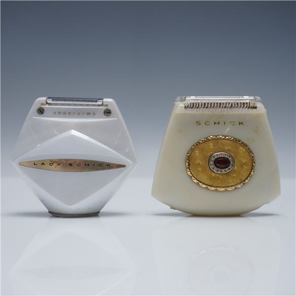 2pc Lady Schick Patrician and Crown Jewel Electric Shavers