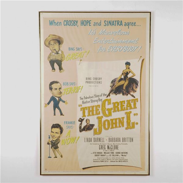 The Great John L. Promotional Movie Poster