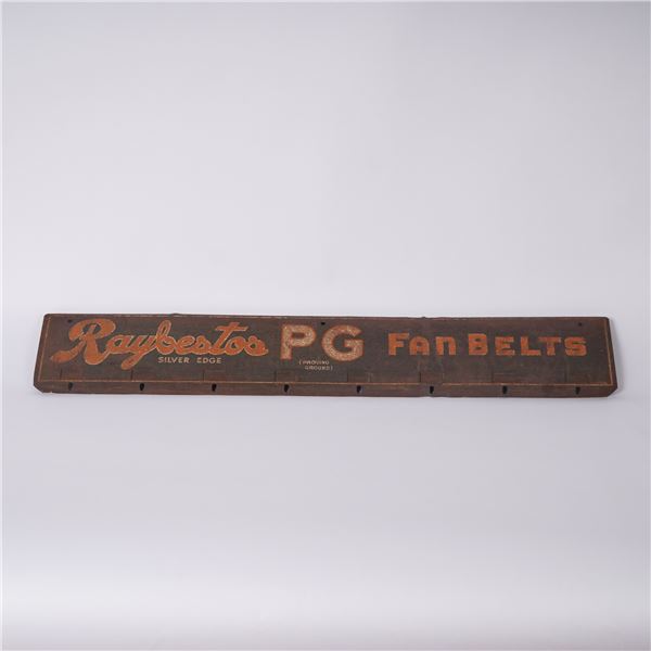Raybestos PG Fan Belts Metal Display Sign