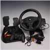 Image 1 : 4pc PlayStation Gaming Accessories, Incl. Thrustmaster Wheel & PS Eye