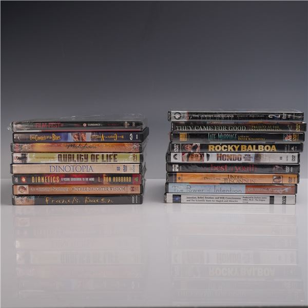17pc DVD Mixed Genre Movies and Documentaries Collection