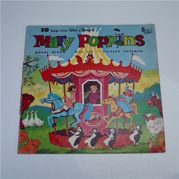 Disneyland Records Walt Disney's "Mary Poppins"  Vinyl Record
