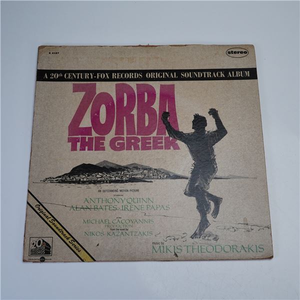 20th-Century Fox Records Mikis Theodorakis Vinyl Record, Zorba the Greek