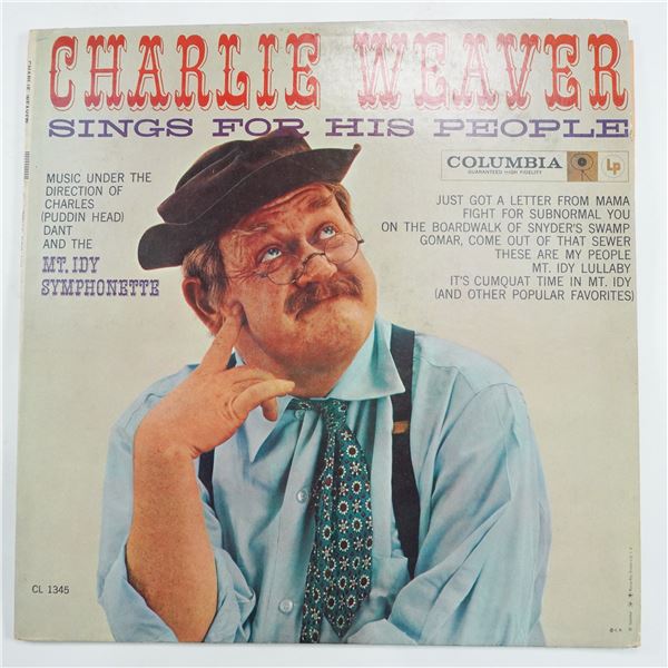 Charlie Weaver Sings for His People LP Columbia CL 1345