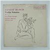 Image 1 : Ernest Bloch Violin Sonatas Vinyl Record, Rafael Druian & John Simms