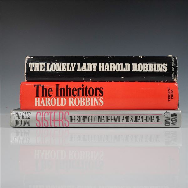 3 Biography & Fiction Hardcover Books