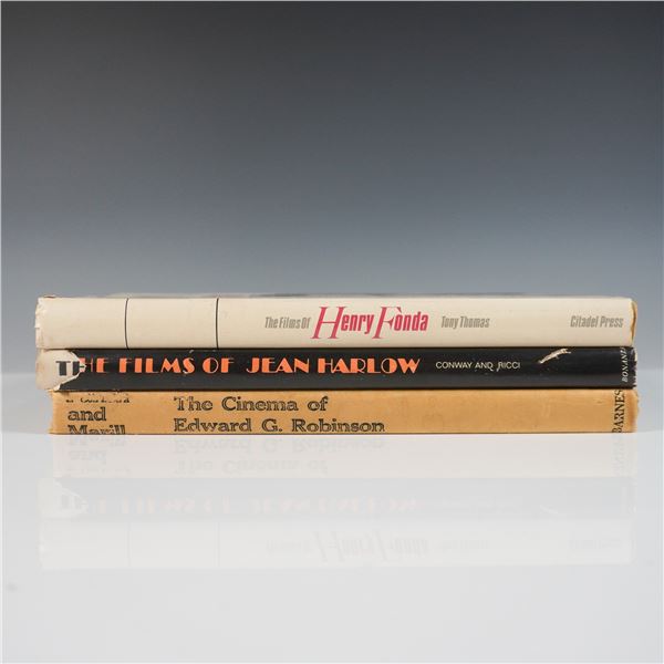 3 Hollywood Cinema Books, Films of Fonda, Harlow, Robinson
