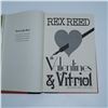 Image 4 : Rex Reed Valentines & Vitriol First Edition Hardcover Book