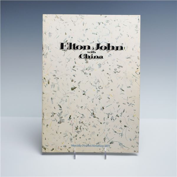 Elton John with China, Wembley Pool 1977 Program Booklet