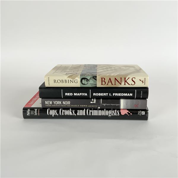 4pc Crime and Law Enforcement Book Collection