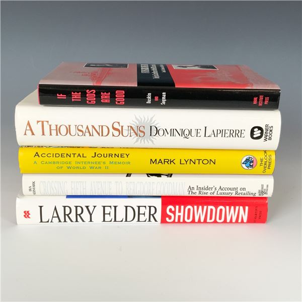 5pc Assorted Book Biographies including Dominique Lapierre