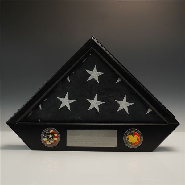 U.S. Army Flag Display Case, LTG Jack C. Stultz