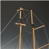 Image 2 : Wood Model Sailing Ship, Two-Mast Display with Base