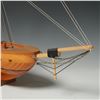 Image 6 : Wood Model Sailing Ship, Two-Mast Display with Base