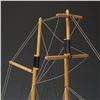 Image 8 : Wood Model Sailing Ship, Two-Mast Display with Base