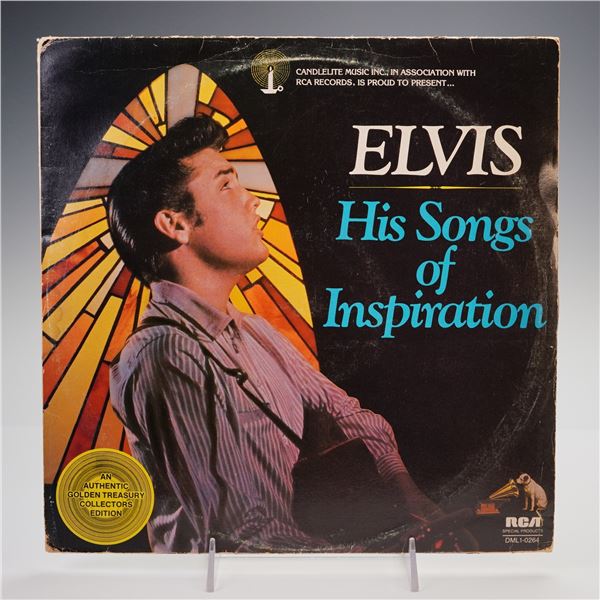 RCA Records Elvis Presley Vinyl Record, His Songs of Inspiration