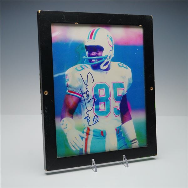 Mark Duper Signed Miami Dolphins Photo Plaque