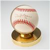 Image 1 : Dusty Baker Signed MLB Baseball in Display Stand