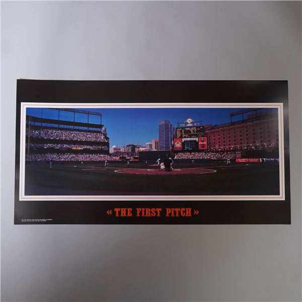 The First Pitch Print, Camden Yards Opening Game