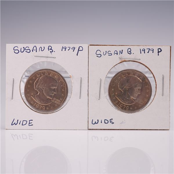 2pc 1979-P Susan B. Anthony Dollar Coins