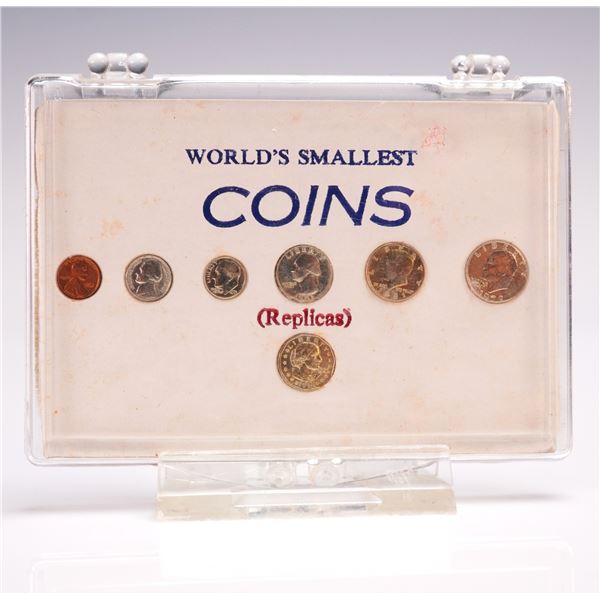 Late 20th Century World's Smallest U.S. Coins Replica Set